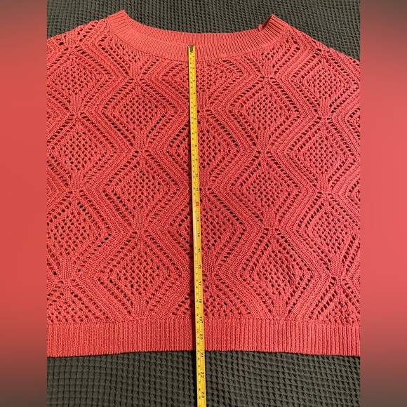 Old Navy Pointelle Boat-Neck Lightweight Sweater - Picture 4 of 11